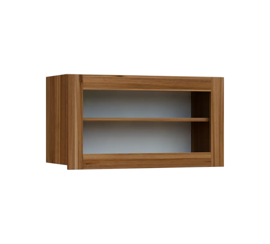 SIHV - 84S horní skříňka, výklop, prosklená, 434x800x300, ořech světlý