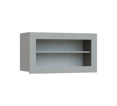 SIHV - 84S horní skříňka, výklop, prosklená, 434x800x300, šedá