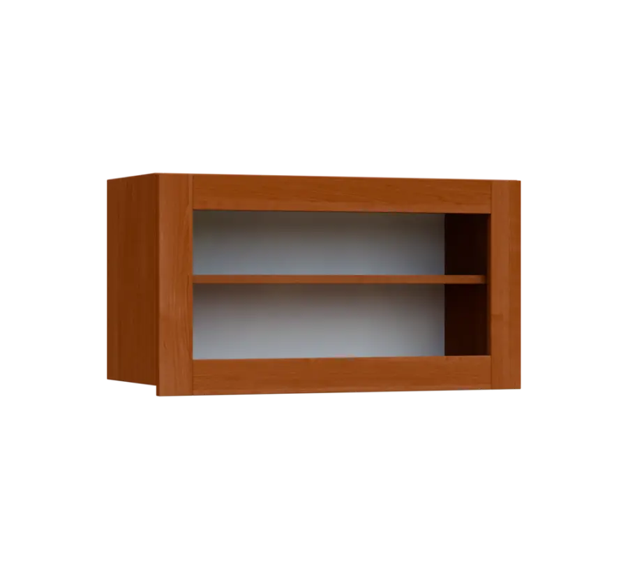 SIHV - 84S horní skříňka, výklop, prosklená, 434x800x300, olše jantar