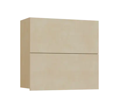 SIHVV - 8D horní skříňka, 2 výklopy, 750x800x300, bříza světlá