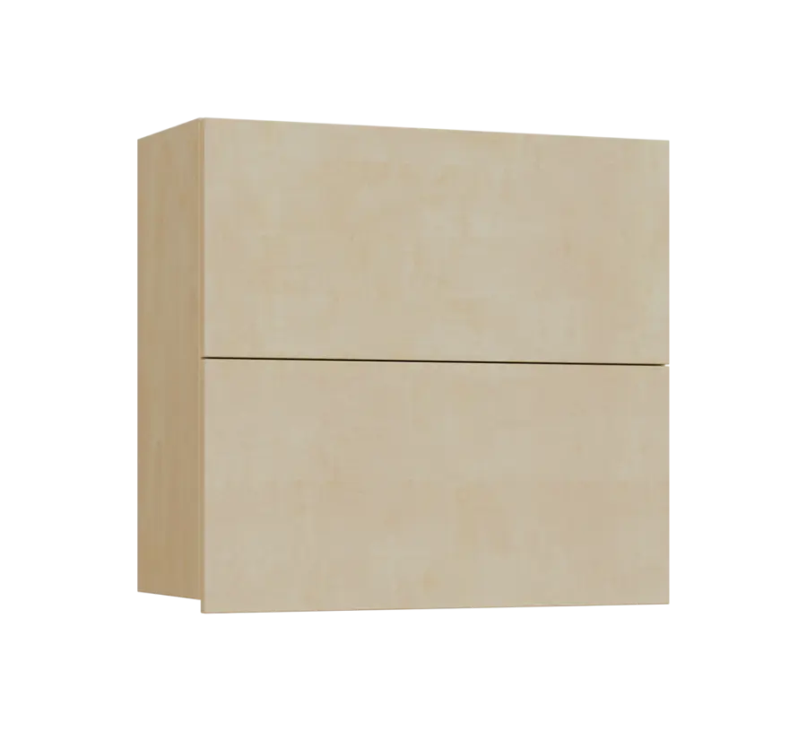 SIHVV - 8D horní skříňka, 2 výklopy, 750x800x300, bříza světlá