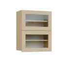 SIHVV - 6S horní skříňka, 2 výklopy, prosklená, 750x600x300, bříza světlá