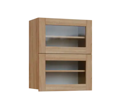 SIHVV - 6S horní skříňka, 2 výklopy, prosklená, 750x600x300, dub bardolino SIHVV - 6S horní skříňka, 2 výklopy, prosklená, 750x600x300, dub bardolino