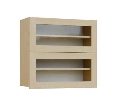 SIHVV - 8S horní skříňka, 2 výklopy, prosklená, 750x800x300, bříza světlá SIHVV - 8S horní skříňka, 2 výklopy, prosklená, 750x800x300, bříza světlá