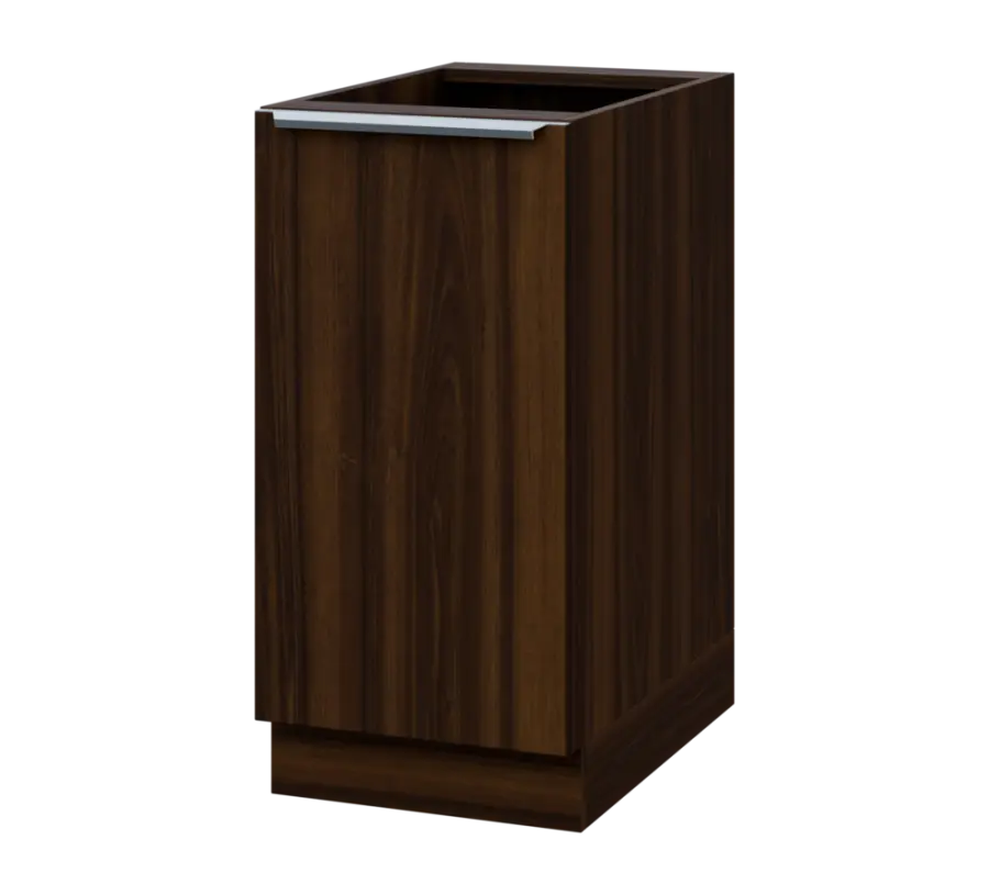 SIS - 4D spodní skříňka, 1-dveřová, levá, 870x400x600, ořech královský