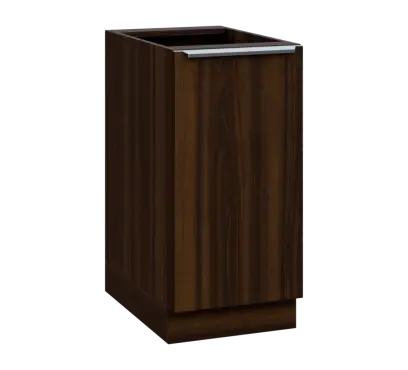 SIS - 4D spodní skříňka, 1-dveřová, pravá, 870x400x600, ořech královský