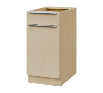 SIS - 4DZ spodní skříňka, 1-dveřová, 1-zásuvková, levá, 870x400x600, bříza světlá