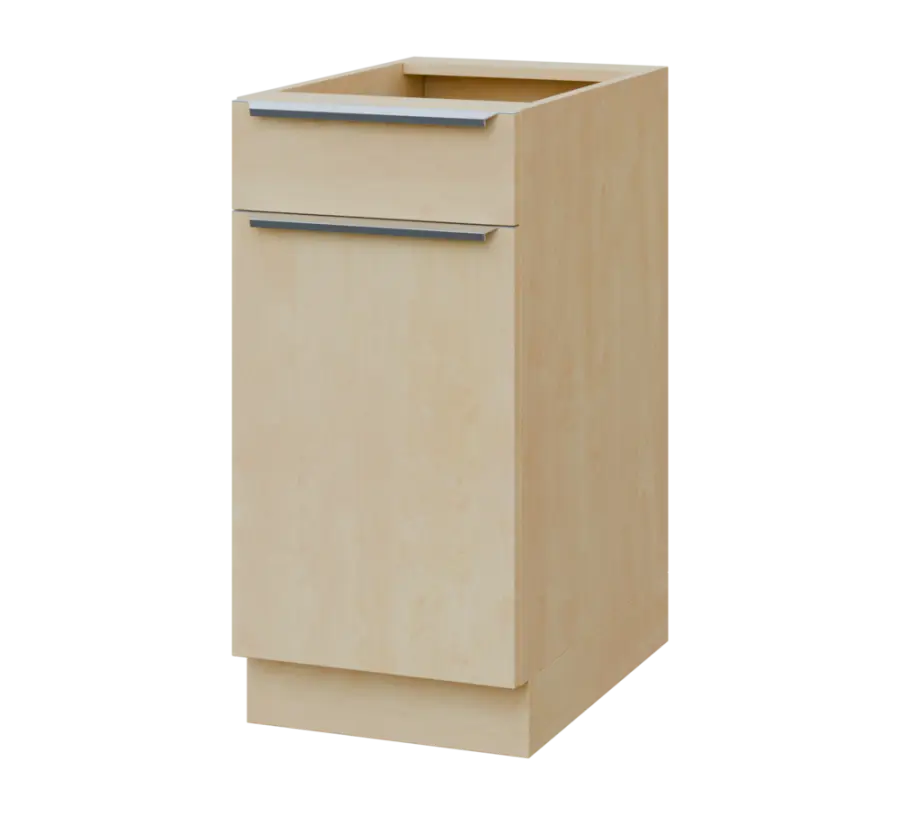 SIS - 4DZ spodní skříňka, 1-dveřová, 1-zásuvková, levá, 870x400x600, bříza světlá