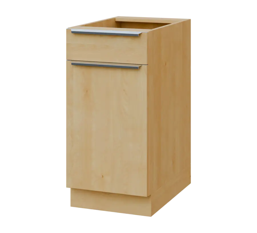 SIS - 4DZ spodní skříňka, 1-dveřová, 1-zásuvková, levá, 870x400x600, javor horský