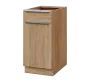SIS - 4DZ spodní skříňka, 1-dveřová, 1-zásuvková, levá, 870x400x600, dub bardolino