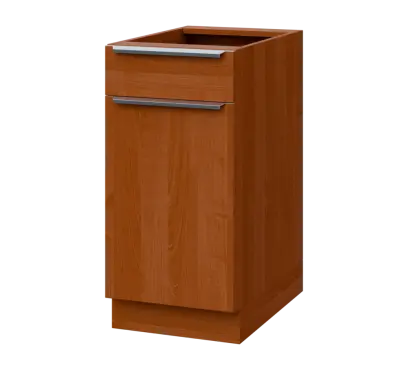 SIS - 4DZ spodní skříňka, 1-dveřová, 1-zásuvková, levá, 870x400x600, olše jantar