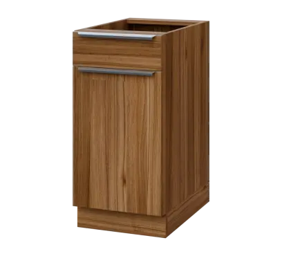 SIS - 4DZ spodní skříňka, 1-dveřová, 1-zásuvková, levá, 870x400x600, ořech světlý