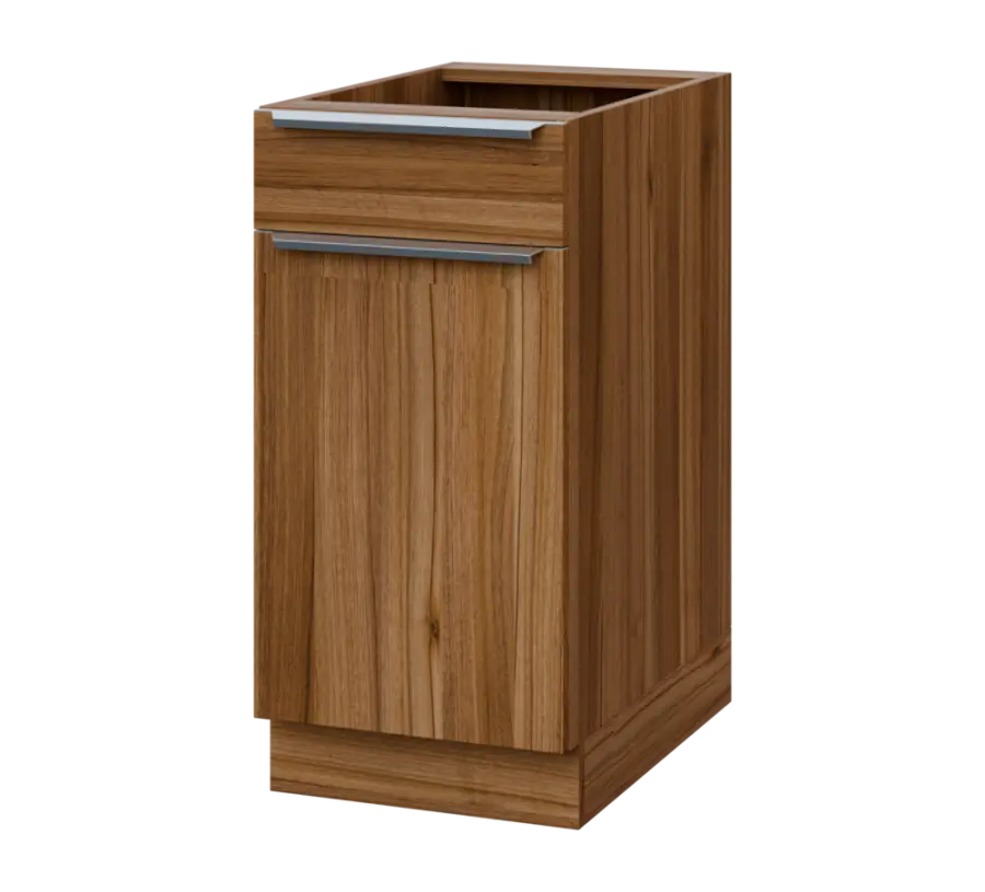 SIS - 4DZ spodní skříňka, 1-dveřová, 1-zásuvková, levá, 870x400x600, ořech světlý