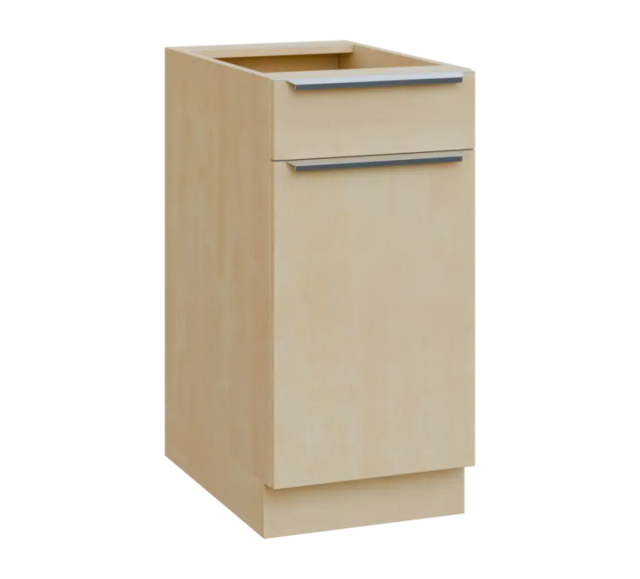 SIS - 4DZ spodní skříňka, 1-dveřová, 1-zásuvková, pravá, 870x400x600, bříza světlá