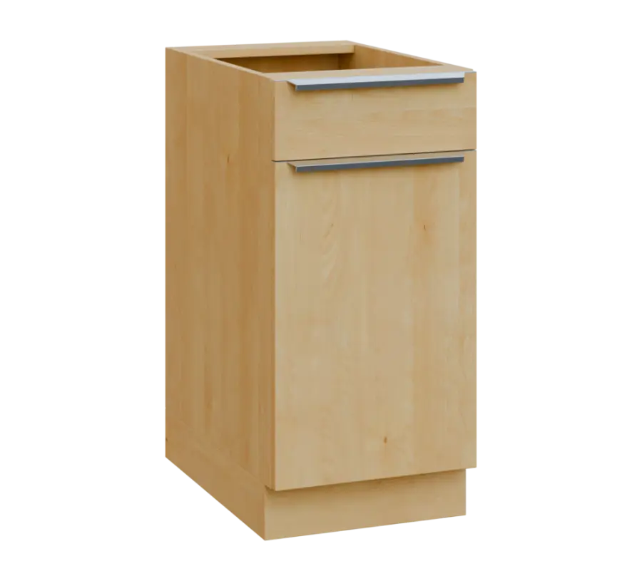 SIS - 4DZ spodní skříňka, 1-dveřová, 1-zásuvková, pravá, 870x400x600, javor horský