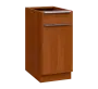 SIS - 4DZ spodní skříňka, 1-dveřová, 1-zásuvková, pravá, 870x400x600, olše jantar