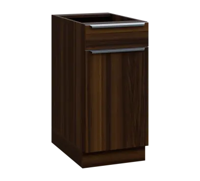 SIS - 4DZ spodní skříňka, 1-dveřová, 1-zásuvková, pravá, 870x400x600, ořech královský