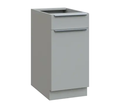 SIS - 4DZ spodní skříňka, 1-dveřová, 1-zásuvková, pravá, 870x400x600, šedá