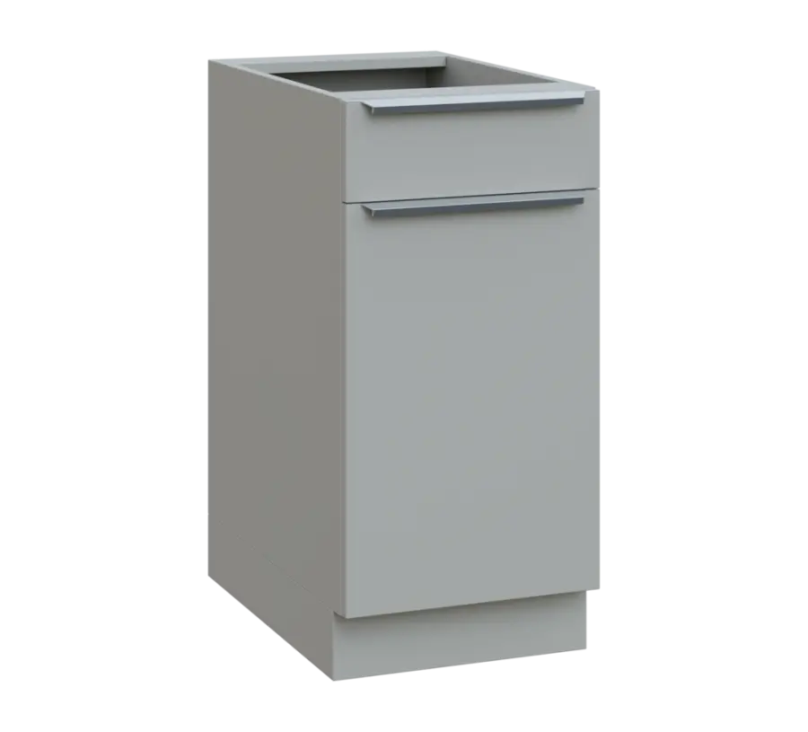 SIS - 4DZ spodní skříňka, 1-dveřová, 1-zásuvková, pravá, 870x400x600, šedá