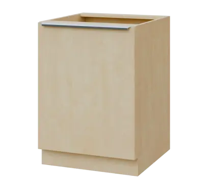 SIS - 6D spodní skříňka, 1-dveřová, levá, 870x600x600, bříza světlá