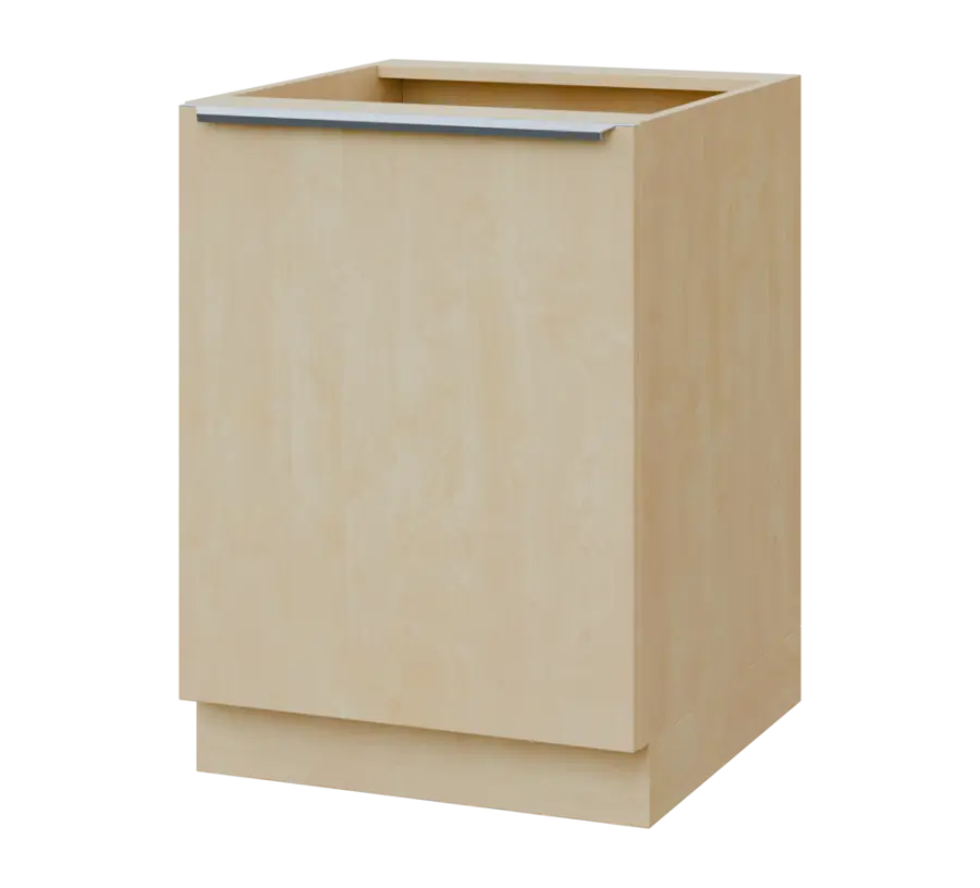 SIS - 6D spodní skříňka, 1-dveřová, levá, 870x600x600, bříza světlá