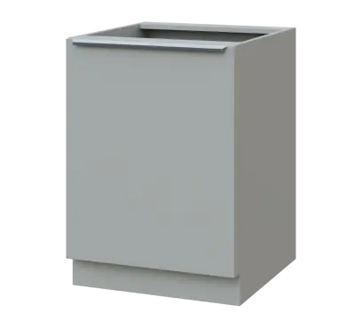SIS - 6D spodní skříňka, 1-dveřová, levá, 870x600x600, šedá