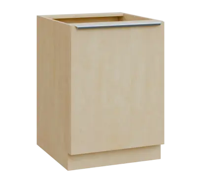 SIS - 6D spodní skříňka, 1-dveřová, pravá, 870x600x600, bříza světlá