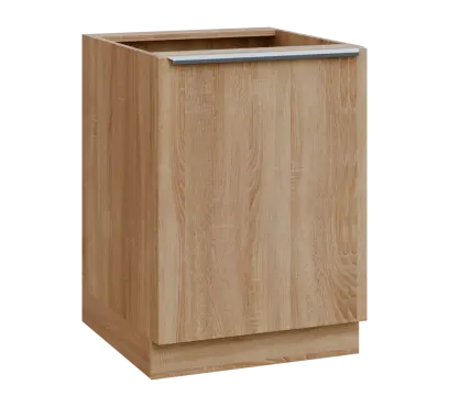 SIS - 6D spodní skříňka, 1-dveřová, pravá, 870x600x600, dub bardolino