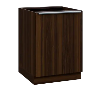 SIS - 6D spodní skříňka, 1-dveřová, pravá, 870x600x600, ořech královský