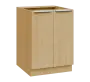 SIS - 6D2 spodní skříňka, 2-dveřová, 870x600x600, javor horský