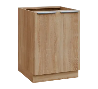 SIS - 6D2 spodní skříňka, 2-dveřová, 870x600x600, dub bardolino