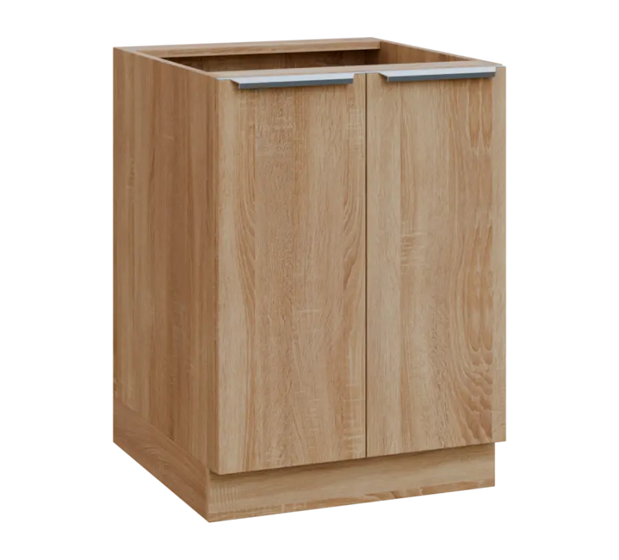 SIS - 6D2 spodní skříňka, 2-dveřová, 870x600x600, dub bardolino