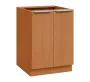 SIS - 6D2 spodní skříňka, 2-dveřová, 870x600x600, buk royal