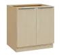 SIS - 8D spodní skříňka, 2-dveřová, 870x800x600, bříza světlá