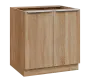 SIS - 8D spodní skříňka, 2-dveřová, 870x800x600, dub bardolino
