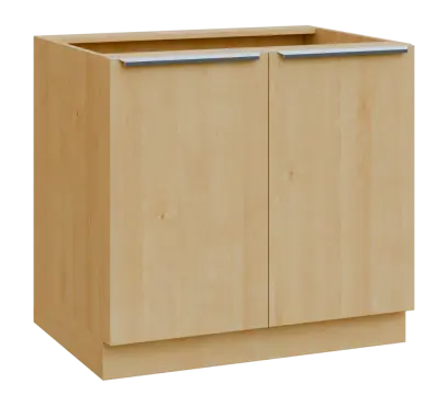 SIS - 9D spodní skříňka, 2-dveřová, 870x900x600, javor horský