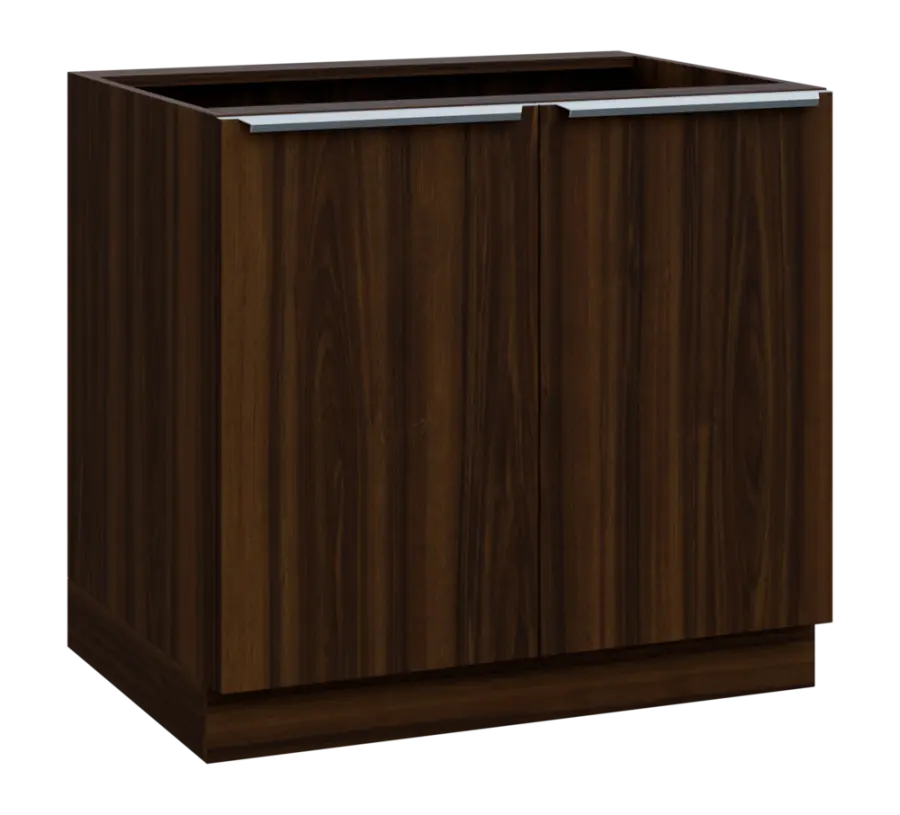 SIS - 9D spodní skříňka, 2-dveřová, 870x900x600, ořech královský