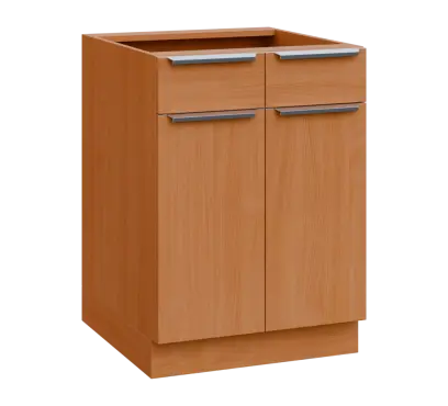 SIS - 6DZ2 spodní skříňka, 2-dveřová, 2-zásuvková, 870x600x600, buk royal