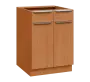 SIS - 6DZ2 spodní skříňka, 2-dveřová, 2-zásuvková, 870x600x600, buk royal
