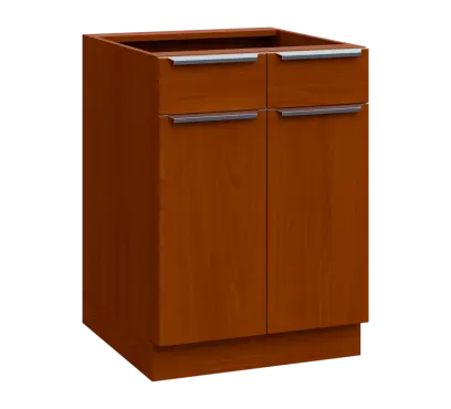 SIS - 6DZ2 spodní skříňka, 2-dveřová, 2-zásuvková, 870x600x600, třešeň šumavská