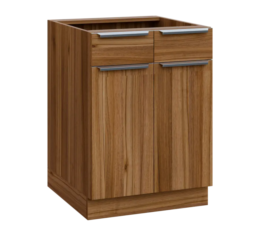 SIS - 6DZ2 spodní skříňka, 2-dveřová, 2-zásuvková, 870x600x600, ořech světlý