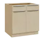 SIS - 8DZ2 spodní skříňka, 2-dveřová, 2-zásuvková, 870x800x600, bříza světlá