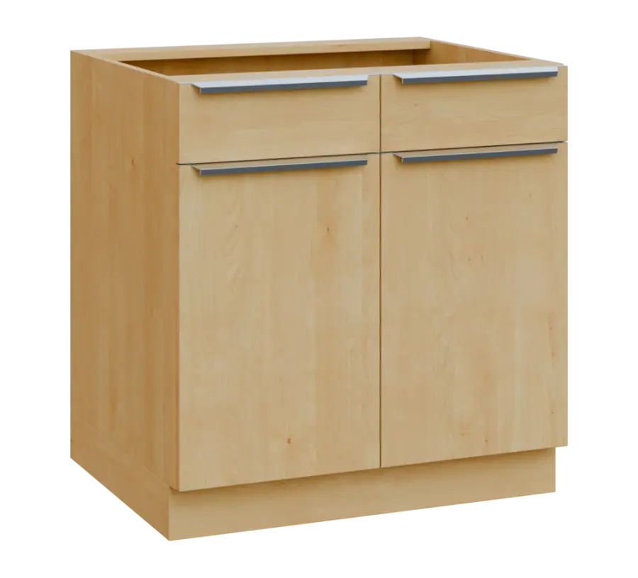 SIS - 8DZ2 spodní skříňka, 2-dveřová, 2-zásuvková, 870x800x600, javor horský