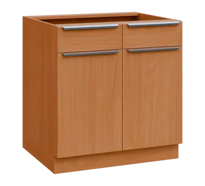 SIS - 8DZ2 spodní skříňka, 2-dveřová, 2-zásuvková, 870x800x600, buk royal