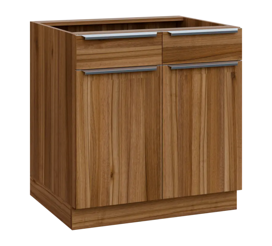 SIS - 8DZ2 spodní skříňka, 2-dveřová, 2-zásuvková, 870x800x600, ořech světlý