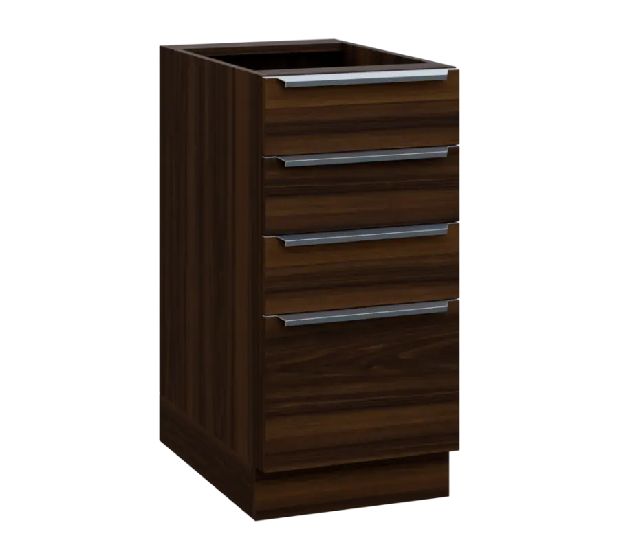 SIS - 4Z41 spodní skříňka, 4-zásuvková, 870x400x600, ořech královský