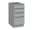 SIS - 4Z41 spodní skříňka, 4-zásuvková, 870x400x600, šedá