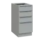 SIS - 4Z41 spodní skříňka, 4-zásuvková, 870x400x600, šedá