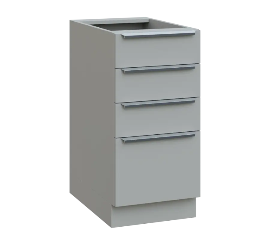 SIS - 4Z41 spodní skříňka, 4-zásuvková, 870x400x600, šedá