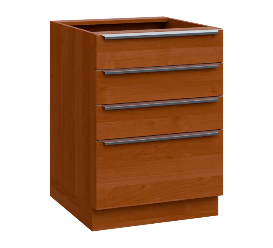 SIS - 6Z41 spodní skříňka, 4-zásuvková, 870x600x600, olše jantar